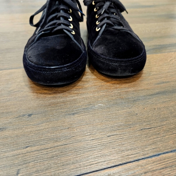 Chanel Black Velvet Sneakers - Size 39 1/2 - Picture 5 of 12